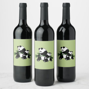 Rótulo De Garrafa De Cerveja Crescendo Panda
