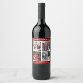 Rótulo De Garrafa De Cerveja Crie sua própria família foto colagem Colagem Nata