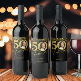 Rótulo De Garrafa De Cerveja Crie Sua Própria Foto de Aniversário Fabulosa