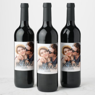 Rótulo De Garrafa De Cerveja Crie Sua Própria Foto de Casal Personalizada
