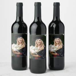 Rótulo De Garrafa De Cerveja Crie Sua Própria Foto Personalizada de Graduado