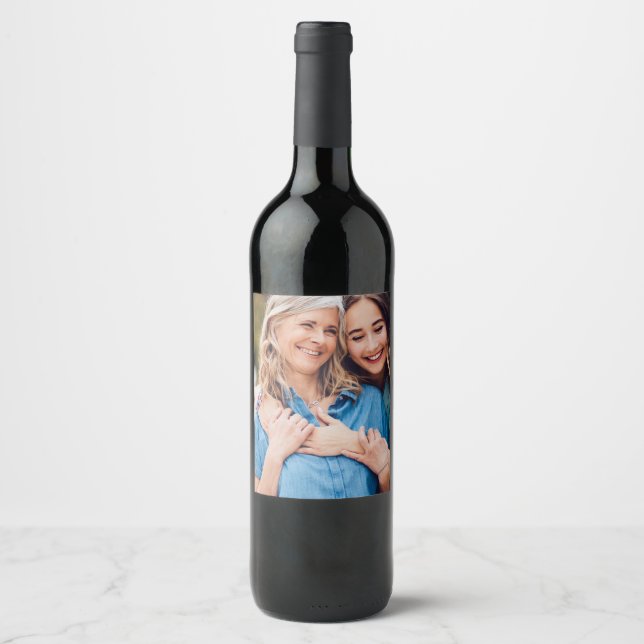 Rótulo De Garrafa De Cerveja Crie Sua Própria Foto Personalizada DIY (Frente)