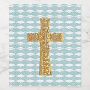 Rótulo De Garrafa De Cerveja Cruz do Jesus Cristo claro