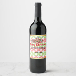 Rótulo De Garrafa De Cerveja Custom Christmas Wine Labels: Spread Holiday Cheer