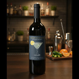 Rótulo De Garrafa De Cerveja Custom Jalapeño & Clementine Infused Tequila Label