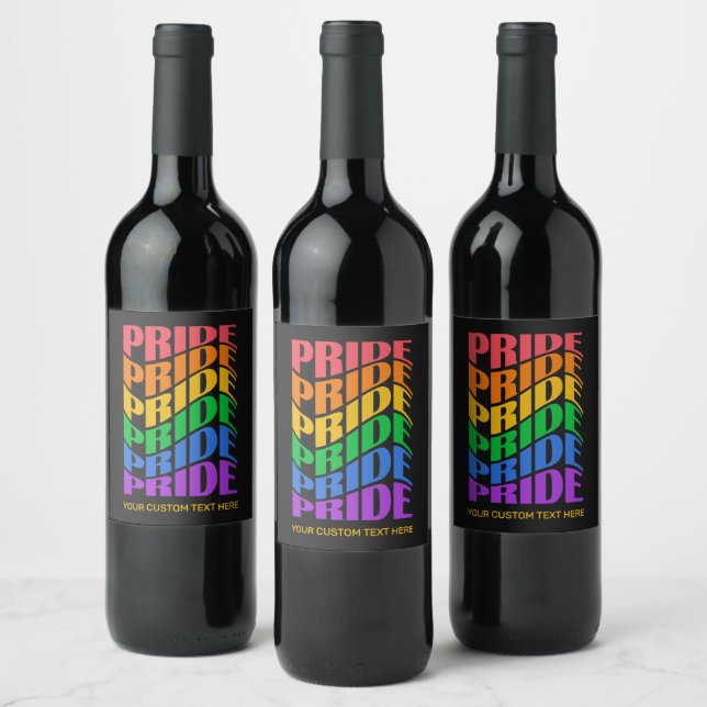 Rótulo De Garrafa De Cerveja Custom Text Pride (Garrafas)