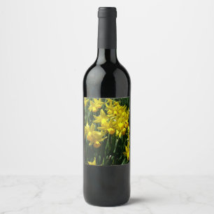 Rótulo De Garrafa De Cerveja Daffodils Amarelos I Flores De Mola Cheery