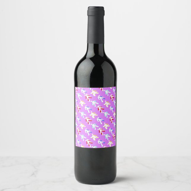 Rótulo De Garrafa De Cerveja Dançarinos (Frente)