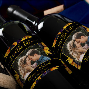 Rótulo De Garrafa De Cerveja Data russa de salvamento da foto de casamento dos