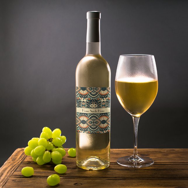 Rótulo De Garrafa De Cerveja Deco Escandinavo customizável (Criador carregado)