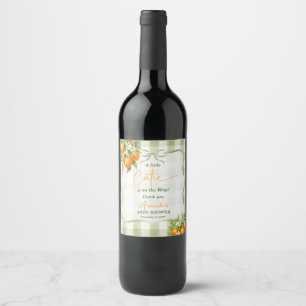 Rótulo De Garrafa De Cerveja Decoração de Chá de Bebê Verde Sálvia Little Cutie