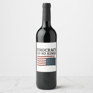 Rótulo De Garrafa De Cerveja Democracia Não Tem Rei Anti Trump EUA