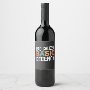 Rótulo De Garrafa De Cerveja Democracia Social Radicalizada Pela Decência Básic