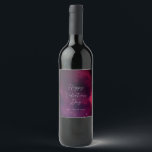 Rótulo De Garrafa De Cerveja Desafio ou presente do Namorados Corações de Água<br><div class="desc">Este rótulo colorido tem caixas de texto versáteis para favores de namorados,  galentina,  casais ou casamento.</div>