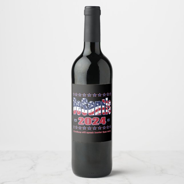 Rótulo De Garrafa De Cerveja DeSantis 2024 (Frente)