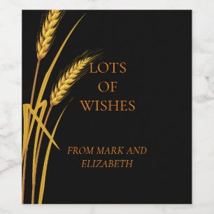 Rótulo De Garrafa De Cerveja Desejo-lhe um feliz e bem-sucedido teste de vinho 