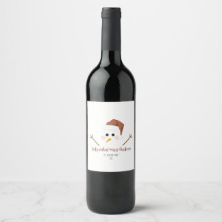 Rótulo De Garrafa De Cerveja Desejos gelados! Feliz Natal