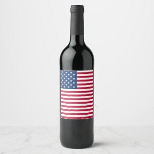 Rótulo De Garrafa De Cerveja Desenho de Orgulho da Bandeira Americana dos EUA