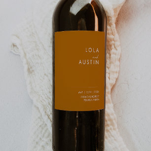 Rótulo De Garrafa De Cerveja Deserto Simples   Rótulo De Vinho De Casamento La