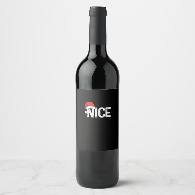 Rótulo De Garrafa De Cerveja Design de Natal Divertido de Correspondência Malva (Frente)