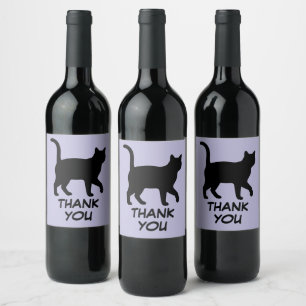 Rótulo De Garrafa De Cerveja Design de Silhuetas de Animais Fofos - Gatos 1 + t