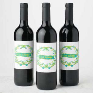 Rótulo De Garrafa De Cerveja design escandinavo, midsommar contente