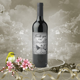 Rótulo De Garrafa De Cerveja Design escura elegante
