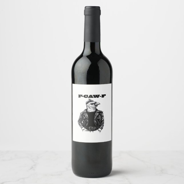 Rótulo De Garrafa De Cerveja Design Essencial Estético F Caw F (Frente)
