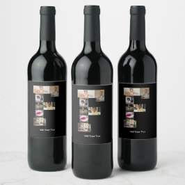 Rótulo De Garrafa De Cerveja Design Sua Própria Colagem de Fotografias F