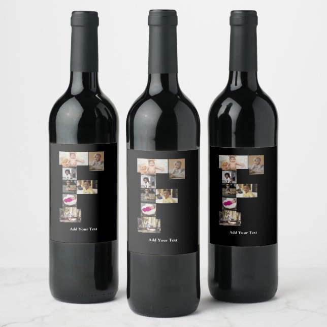 Rótulo De Garrafa De Cerveja Design Sua Própria Colagem de Fotografias F (Garrafas)