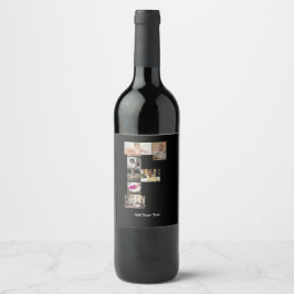 Rótulo De Garrafa De Cerveja Design Sua Própria Colagem de Fotografias F