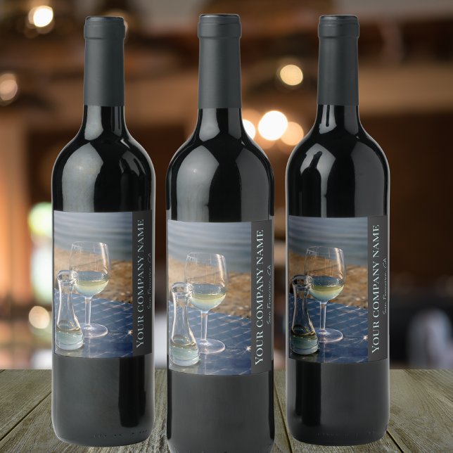 Rótulo De Garrafa De Cerveja Desperdício de vinho branco para compradas de vinh (Criador carregado)