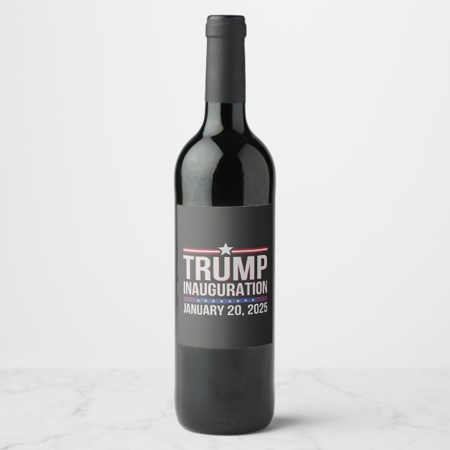 Rótulo De Garrafa De Cerveja Dia da Inauguração de Trump Janeiro de 2025 Presid (Frente)