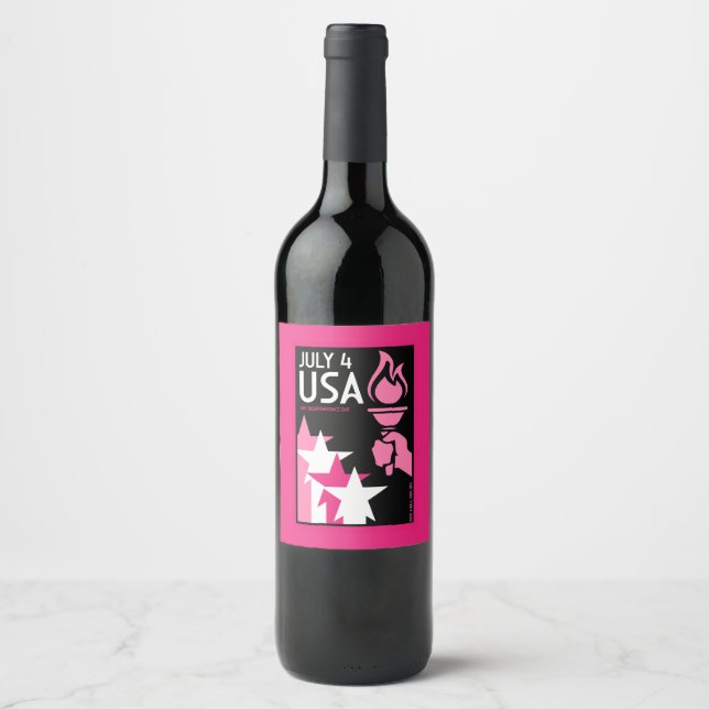Rótulo De Garrafa De Cerveja Dia da Independência gay (Frente)