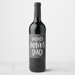 Rótulo De Garrafa De Cerveja Dia de os pais Stepdad do Pai Badass Bonus