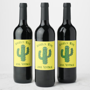 Rótulo De Garrafa De Cerveja Dia do Cactus Feliz Morto