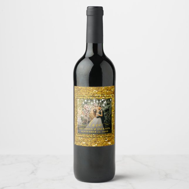 Rótulo De Garrafa De Cerveja Dia dos Namorados Modernos (Frente)