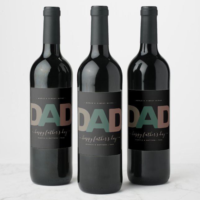 Rótulo De Garrafa De Cerveja Dia dos Pais Moderno (Garrafas)