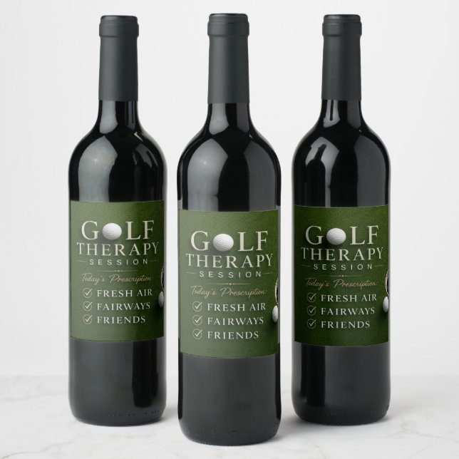 Rótulo De Garrafa De Cerveja Dito engraçado de golfe para golfista  (Garrafas)