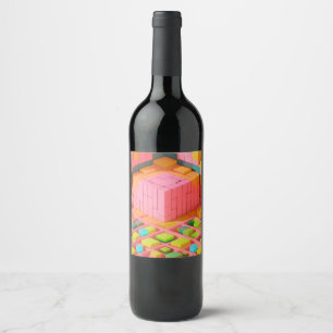 Rótulo De Garrafa De Cerveja Doçura Colorida