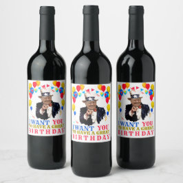 Rótulo De Garrafa De Cerveja Donald Trump 2020 Celebração de Aniversário Presid