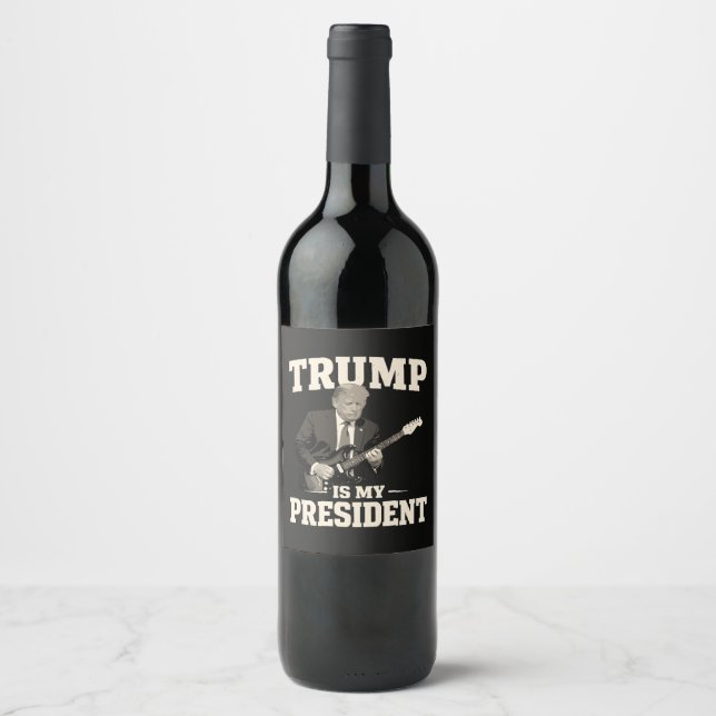 Rótulo De Garrafa De Cerveja Donald Trump É Meu Presidente (Frente)