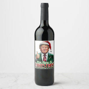 Rótulo De Garrafa De Cerveja Donald Trump Natal Papai Noel Dói