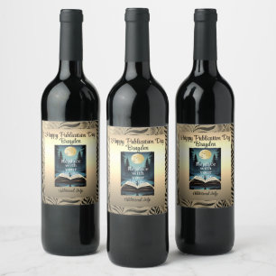 Rótulo De Garrafa De Cerveja Dourado Leaf Motif