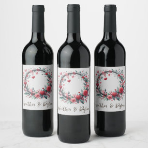 Rótulo De Garrafa De Cerveja Dreamadow Floral Wine Label