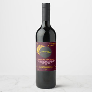 Rótulo De Garrafa De Cerveja Eclipse solar total Concentrado engraçado