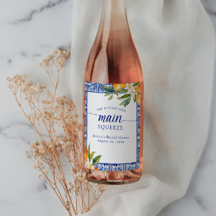 Rótulo De Garrafa De Cerveja Ela Encontrou Seu Chá de panela Principal De Laran