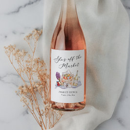 Rótulo De Garrafa De Cerveja Ela está fora do Chá de panela de Mercado do Agric