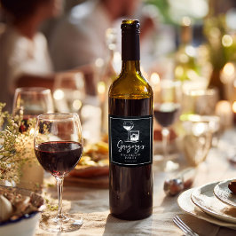 Rótulo De Garrafa De Cerveja Elegante e sofisticada Festa de Solteiro