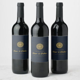 Rótulo De Garrafa De Cerveja Elegante Personalizado